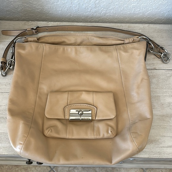Coach Kristin Taupe Large Hobo Crossbody  Style 14769 - Picture 2 of 13